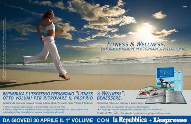 Collana Fitness e Wellness su Repubblica e L'Espresso